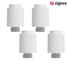 Tuya Intelligentes Heizkörperthermostatventil, Zigbee 3.0, Sprachsteuerung, 4PCS