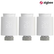 Tuya Intelligentes Thermostat Heizkörperventil Zigbee, 3PCS, Sprachsteuerung Alexa und Google Home