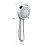 Shower head water saving pressure increasing shower head with 3 jet types 2