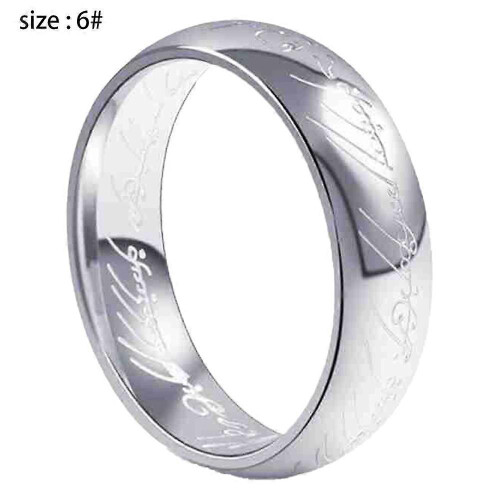 Men's Titanium ring gold Silver gold ring 1