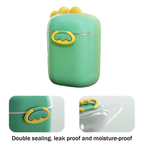 Formula Dispenser with Scoop, Dinosaur Formula Container Portable Milk Powder Storage Box 1