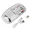 Transparent Computer 2.4G BT1 BT2 Tri Mode Rechargeable Wireless Bluetooth Mouse with USB Receiver for Laptop 1
