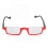 Half Rim High Definition Spring Hinge Fashionable Rectangular Reading Glasses for Women Men Elderly 2