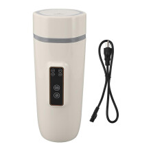 Travel Electric Kettle 300W 350ml Stainless Steel 4 Setting Auto Shutoff Boil Dry Protection Leakage Proof Portable Hot Water Boiler fo