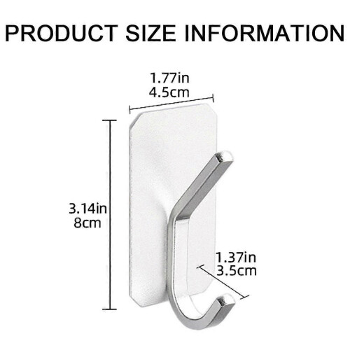 Matte Black Aluminum Waterproof Wall Hooks with Strong Tape - 4 Pack 1
