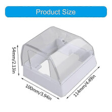86 Type Socket Waterproof Box Splashes Guard Cover for Bathroom, Kitchen 25-26s