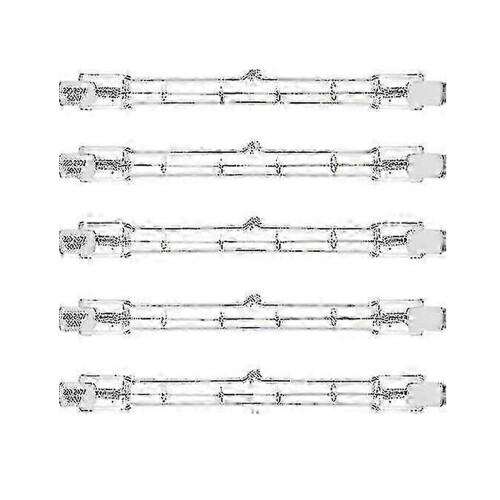 Compatible with outdoor floodlight halogen bulbs 500W R7s - 5 pack 118mm linear