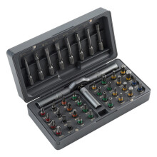 42 in 1 Ratchet Screwdriver Set with Detachable T Handle, Screwdrivers bits with Case, Multi Precision Repair Tool Kit DIY Co