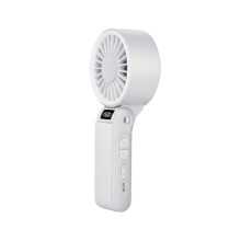 Handventilator, turboventilator met 150 standen, oplaadbare ventilator met led-display, draagbare ventilator op batterijen vo