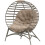Egg Chair with Cushion & Side Pocket - Brown 2