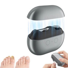 Automatische elektrische 3-in-1-Nagelschere für Senioren mit Polierfunktion und LED-Licht, schmerzfreier Nageltrimmer für dic