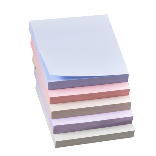 Bloc de 100 Notes Adhésives Colorées, Papier de Papeterie pour Bureau et École 2