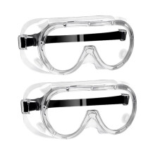 Set of 2 protective glasses, dustproof, anti-fog, high transparency, for glasses wearers, activities