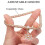 Braccialetti multilayer 3 pezzi in catena corn, oro argento e oro rosa, bracciale elastico a cuore per donna, elegante e 1