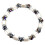 Bracciale alla moda da donna in perle acriliche lucide e ematite magnetica, set da 3 pezzi 1