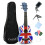 21" Soprano Beginners Ukulele with Bag, Pick & Carbon Strings Union Jack 1