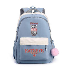 Zaino resistente per bambini per scuola, viaggio e attività all’aperto, per ragazze e ragazzi, colore nero, design prati