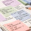 Bloc de 100 Notes Adhésives Colorées, Papier de Papeterie pour Bureau et École 5