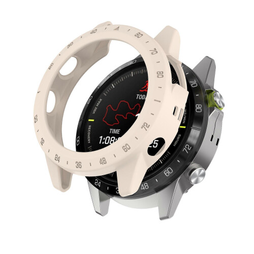 Compatible with Garmin MARQ (2nd generation) scratch-resistant watch protective case, PC protective frame with scale