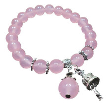Bransoletka z naturalnych koralików 8 mm z półszlachetnych kamieni, elastyczna, unisex, elegancka i codzienna