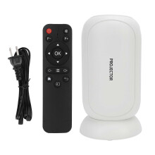 Smart hjemmekinoprojektor med 6K, Wi-Fi 6, Bluetooth 5.3 og elektrisk fokus, kompatibel med iOS, Android, bærbar PC og T