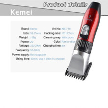 Cortapelos profesional para hombre, recortadora de barba para hombre, máquina de cortar pelo recargable, afeitadora eléctrica