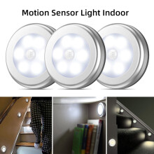Lampa z czujnikiem ruchu, zestaw 3 samoprzylepnych lampek nocnych, zasilane bateriami lampy schodowe z podkładkami samoprzyle
