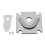 Compatible with air compressor pump valve plate 48x62mm cast iron 3/8 inch thread 2