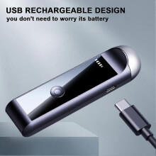 Testador de álcool portátil com visor LCD digital, recarregável por USB, para deteção precisa de álcool no hálito, compa