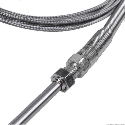 Sensor industrial PT100 con cable de 2 m, compatible con un rango de -50 a 400 C. 2