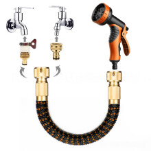 30 m puutarhaletku, laajennettava puutarhaletku 1/2" ja 3/4" (19 mm ja 13 mm) adaptereilla, 10 kastelutilaa, kestävä kolmiker