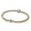 Pulseira de prata de lei com contas, estilo pavé, elegante e versátil, 1 unidade 1