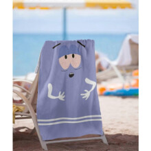 Toalla de playa con divertido personaje azul con ojos, toalla de piscina grande de microfibra de 70x150cm, toalla de baño de