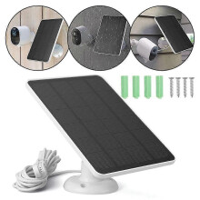 Caricatore a pannello solare compatibile con Arlo Pro 4, Ultra 2, Pro 3, Ultra, Pro 5S, impermeabile IP65, con cavo USB