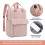 Mochila impermeável de 16 polegadas em tecido Oxford, design simples e versátil, em quatro cores, para uso diário 4