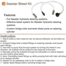 Compatibile con il kit di guarnizioni e sfiato per cilindro dello sterzo idraulico preinstallato Seastar HS5157.