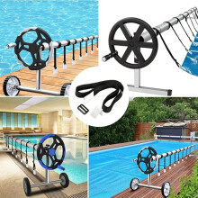 Kit di fissaggio per avvolgitore di copertura solare per piscina da 8 pezzi, set di piastre di fissaggio in plastica per cord
