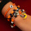 Pulseiras de Halloween com Fantasmas e Abóboras, Pulseiras Elásticas com Contas para Mulher 4