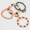 Pulseiras de Halloween com Fantasmas e Abóboras, Pulseiras Elásticas com Contas para Mulher 2