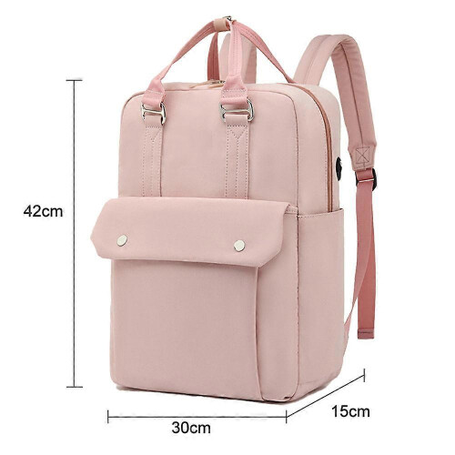 Mochila impermeável de 16 polegadas em tecido Oxford, design simples e versátil, em quatro cores, para uso diário 1