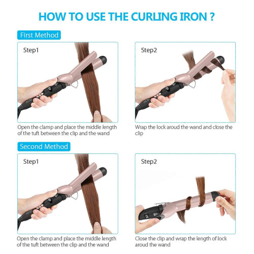 Modelador de Caracóis de 1,25 Polegadas para Cabelo, Aquecimento Rápido, Cabo Ergonómico, Ideal para Ondas Definidas e A 1