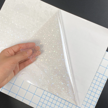 Lot de 50 Feuilles de Film de Pelliculage à Froid Holographique, Format A4, Autocollant Vinyle Transparent Imperméable