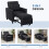 Linen-Look Single Chair Bed - Black 8