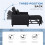 Linen-Look Single Chair Bed - Black 7
