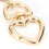 2Pcs Bag Strap Extender Heart Shape Chain Strap Extender Replacement Accessory Bag Chain Straps 3