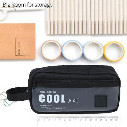 Clear Pencil Case Pencil Pouch Pen Case Organizer Large Capacity Portable Makeup Bag 2