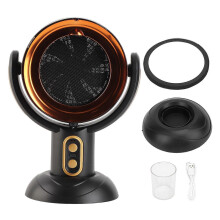 Range Hood Negative Ion 2 Gears Quiet Desktop Portable Kitchen Exhaust Fan with Detachable Cooling Filter Oil Collection
