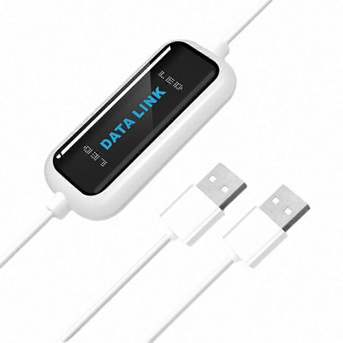 USB 2.0 PC to PC Data Transfer Cable for Windows - High-Speed File Sharing Connection