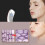 V Shaping Massager Bluetooth Remote Control Double Chin Reducer Smart Face Lifting Machine for Home White 5