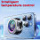Semiconductor Cooling Fan With Temperature Display Low Noise Magnetic Phone Cooler For Gaming Silver 4